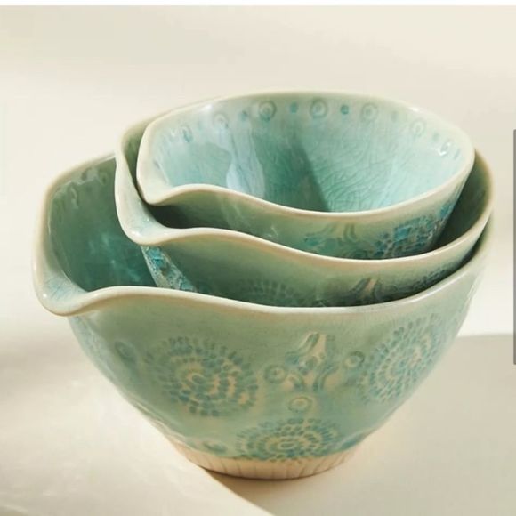 NIB Anthropologie Old Havana Measuring Cups -Set of 3 - Picture 3 of 7